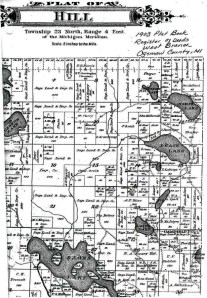 1903 MI Ogemaw Co, Hill Twp, Plat Map