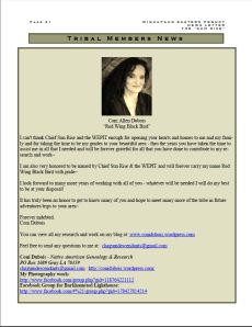 Sept 2014 - Wiquapaug Eastern Pequot News Letter "The Sun Rise" - Pg 21 - Vol 16 No 3