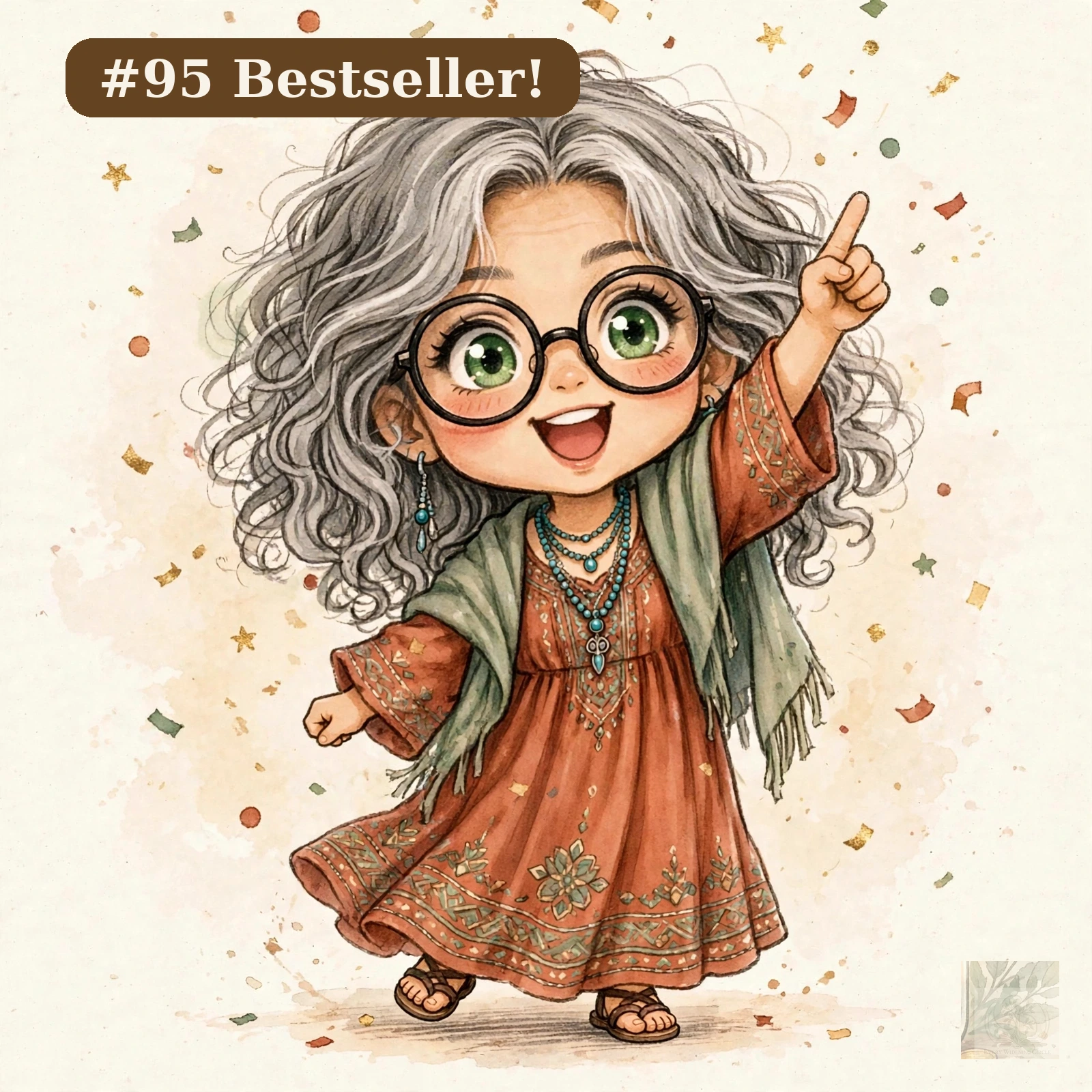 Mini-Coni celebrating the book reaching #95 in Children's Exploration Books
